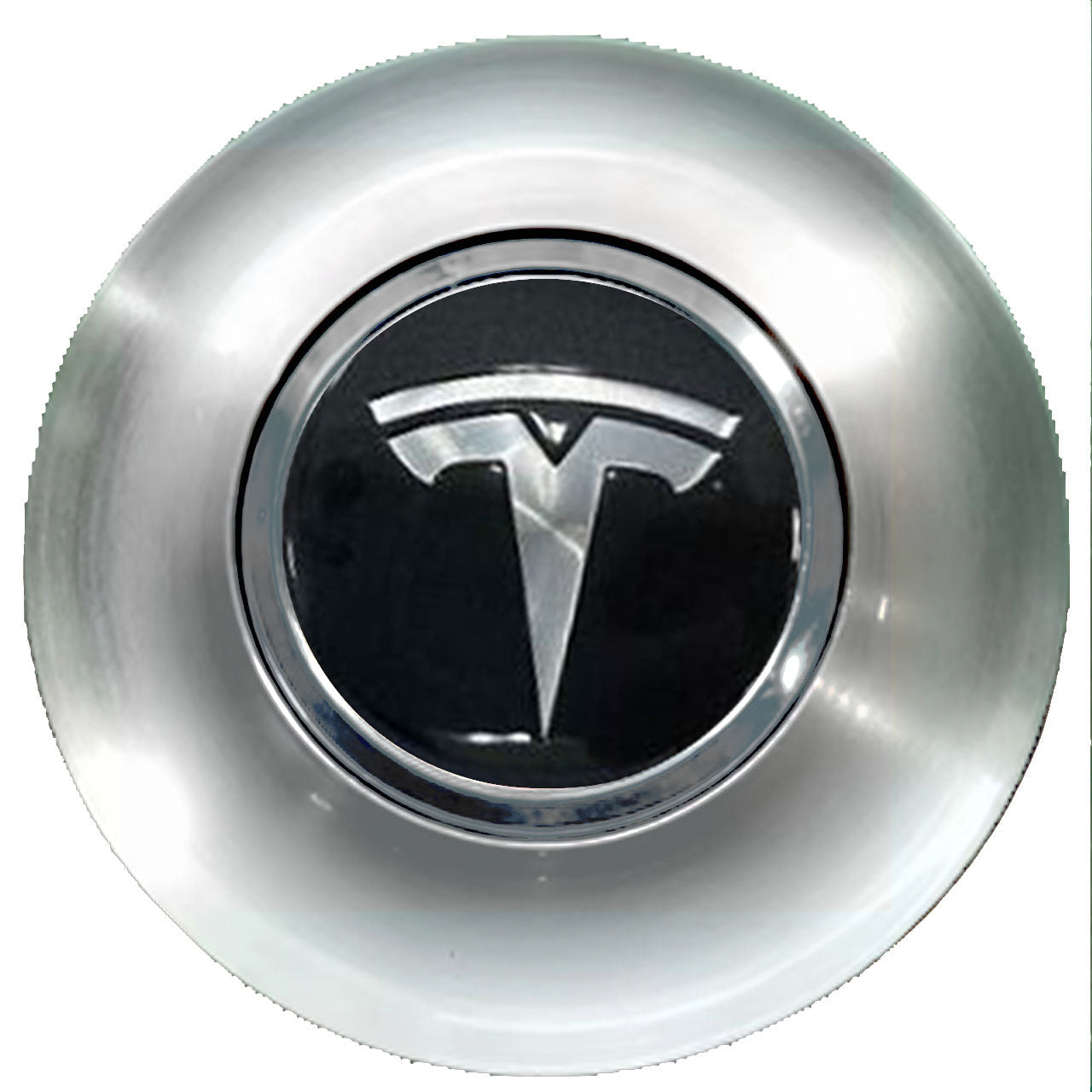 Tesla Floating Center Caps Brushed