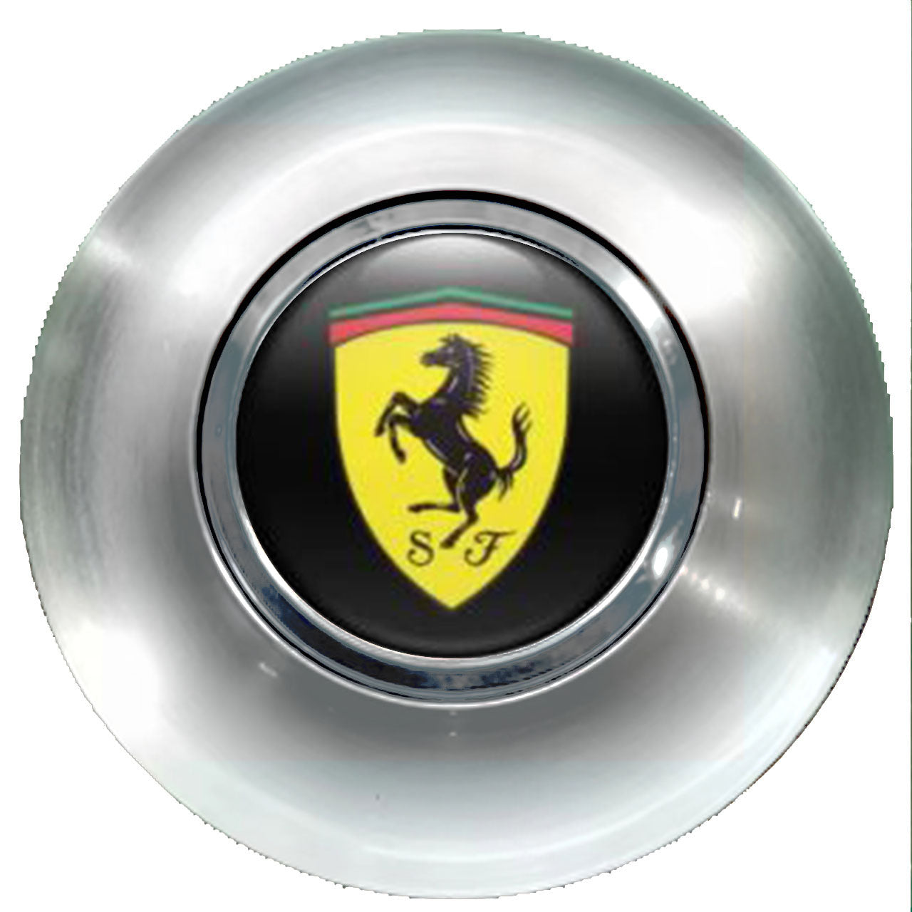 Ferrari Floating Center Caps Brushed