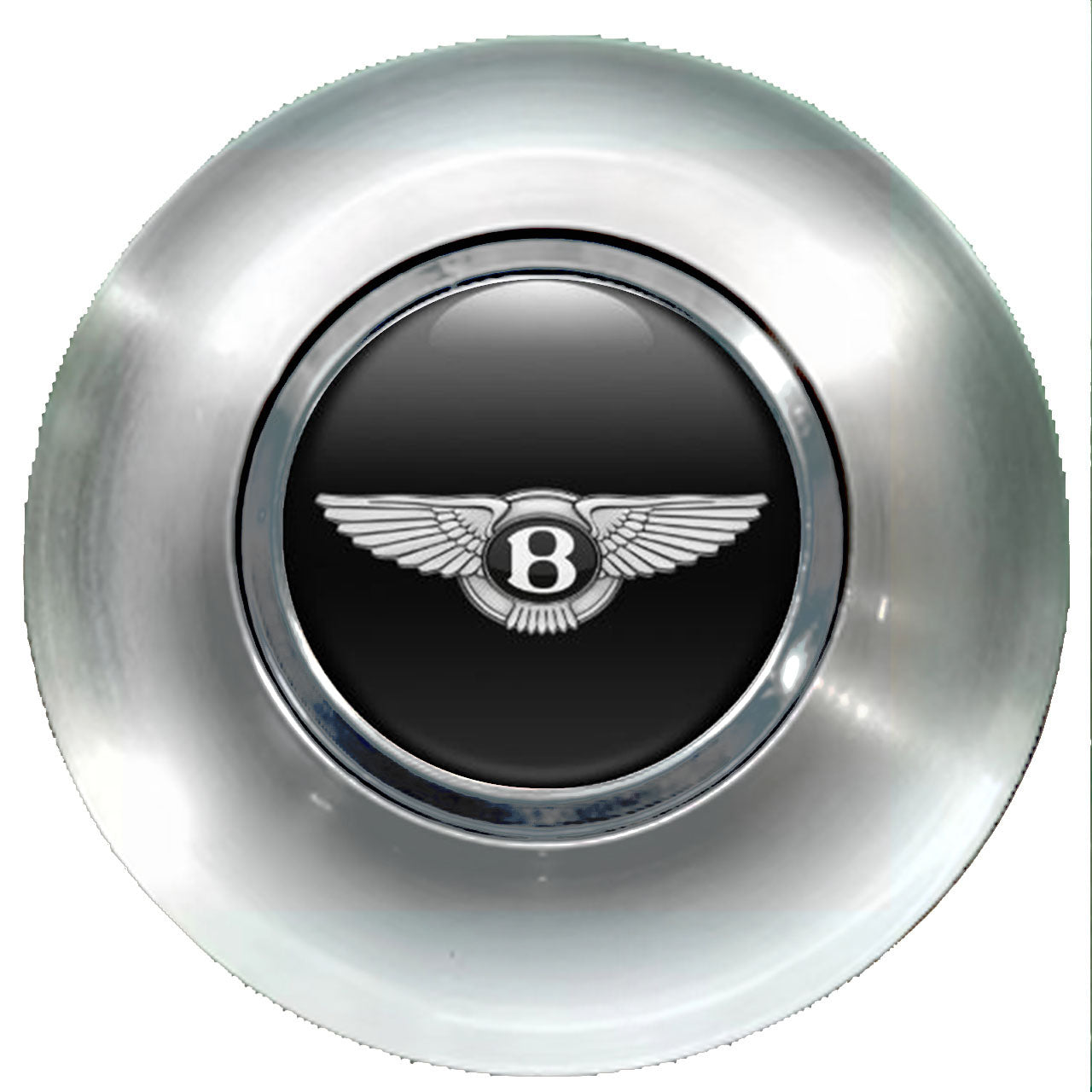 Bentley Wings Floating Center Caps Brushed