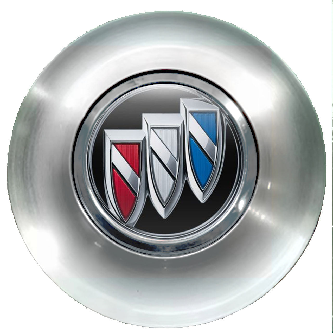 Buick Black Floating Center Caps Brushed