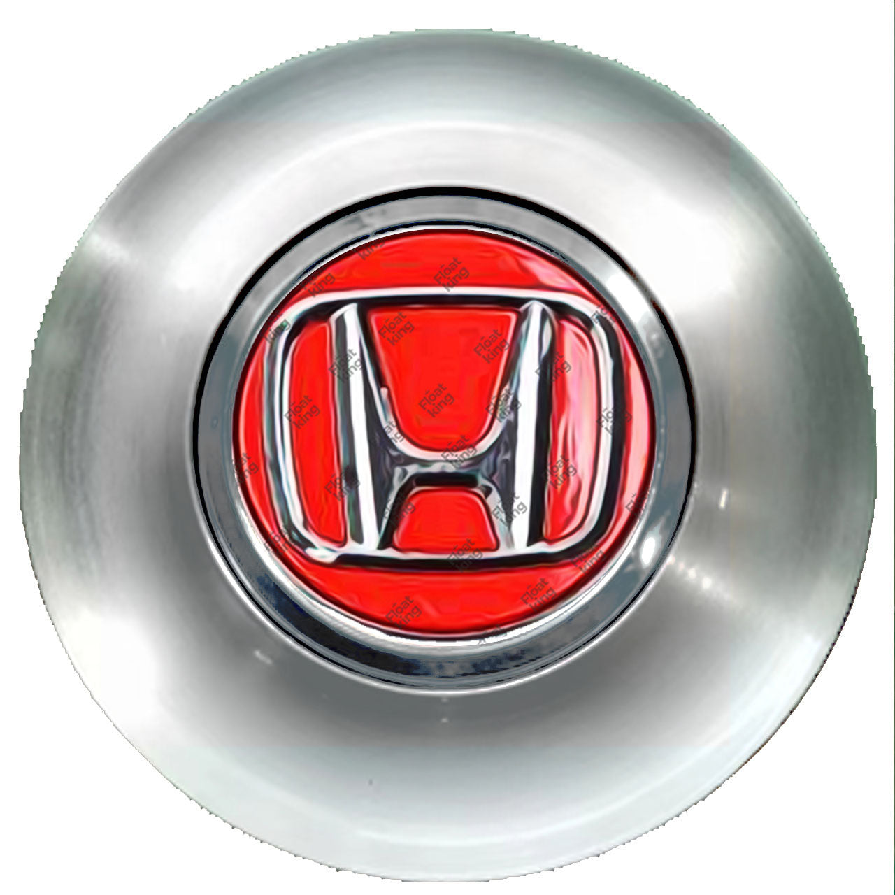 Honda Red Floating Center Caps Brushed