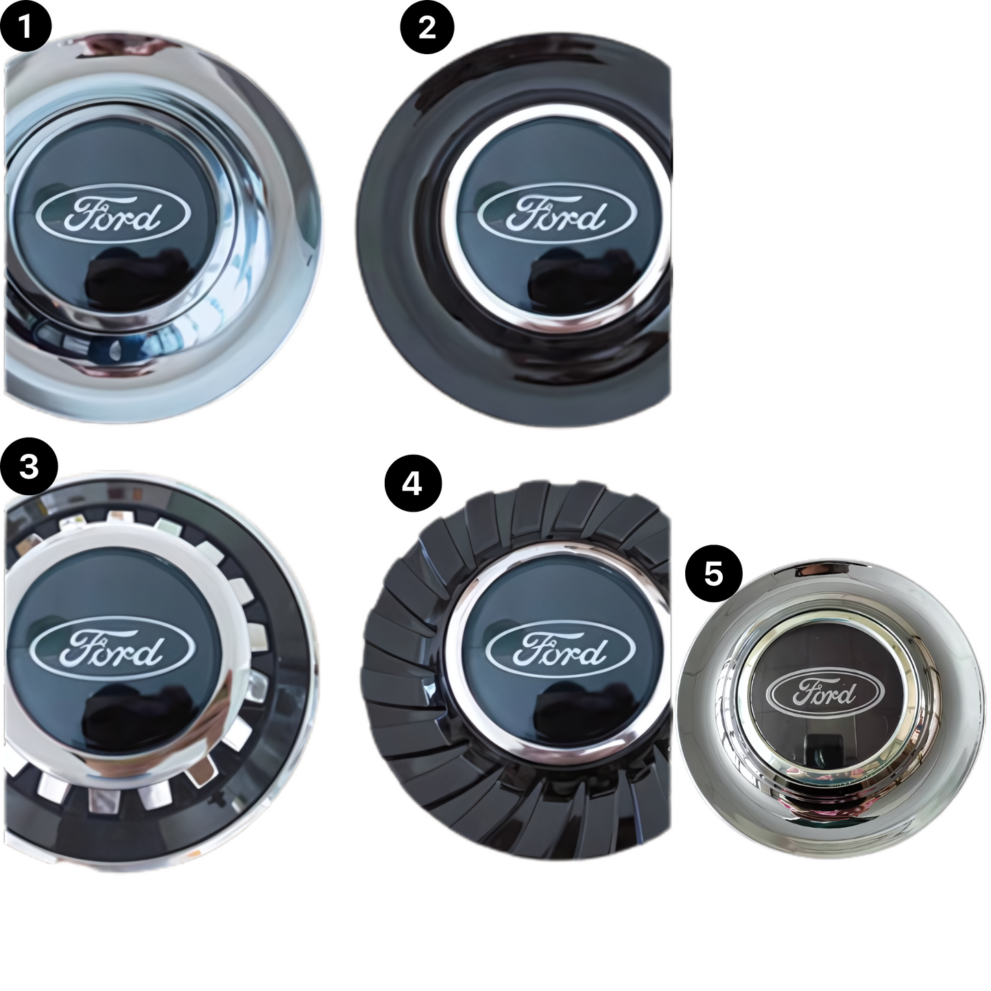 Floating Center Caps 4 styles