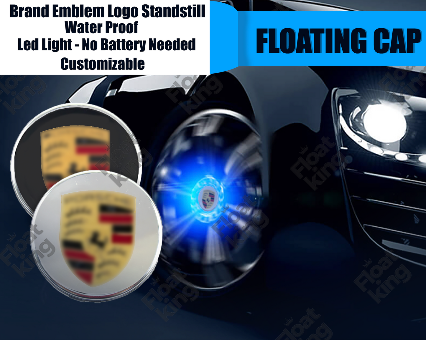 Porsche Macan Floating Center Caps - How it looks on Wheels