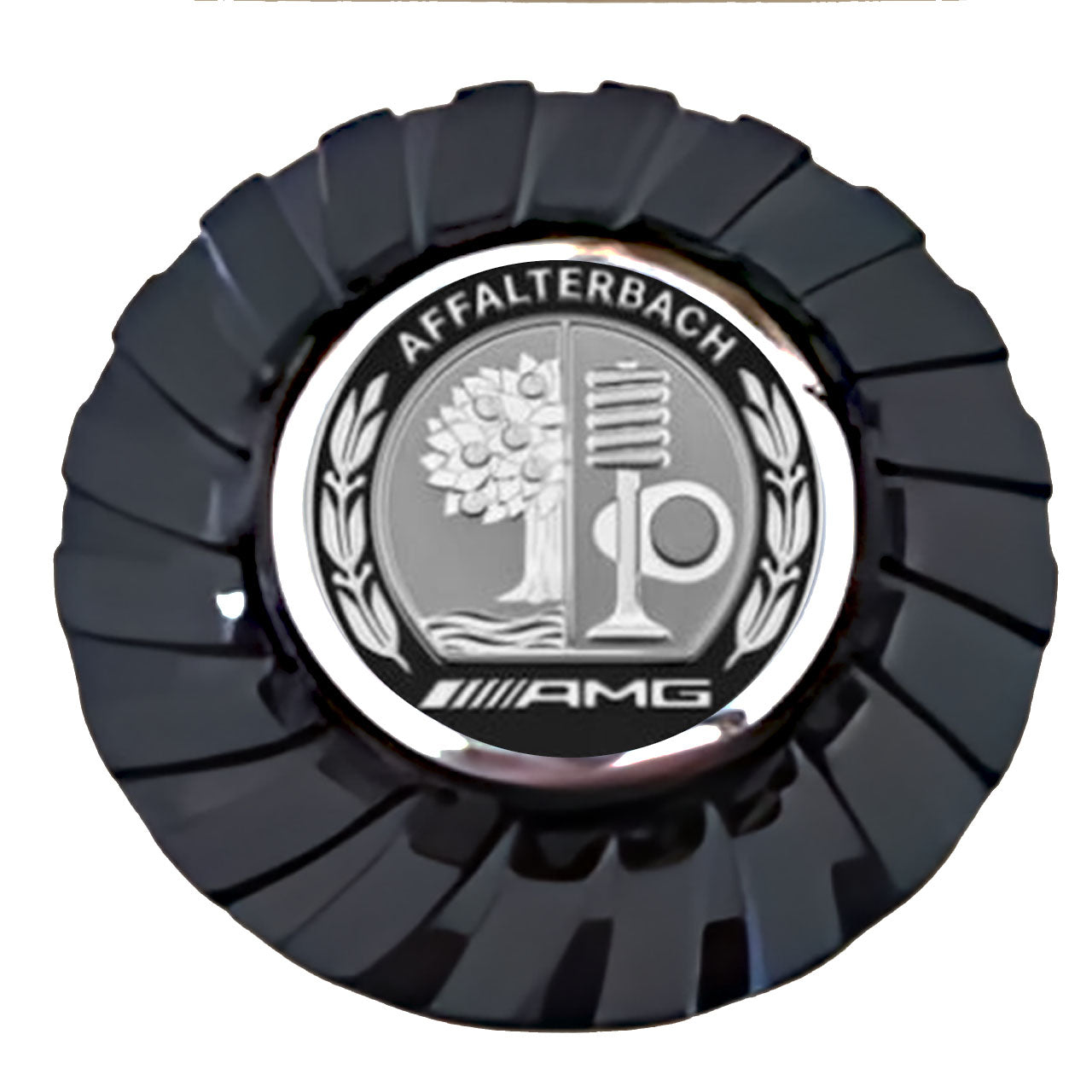 Mercedes Benz AMG Silver and Black Floating Center Caps True Direction
