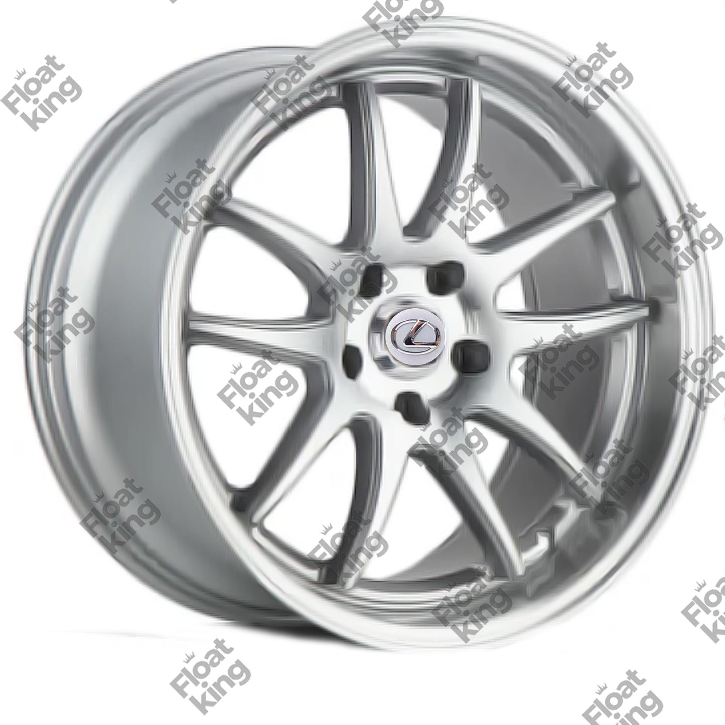 Lexus Floating Center Caps 62mm - How it looks on Rims