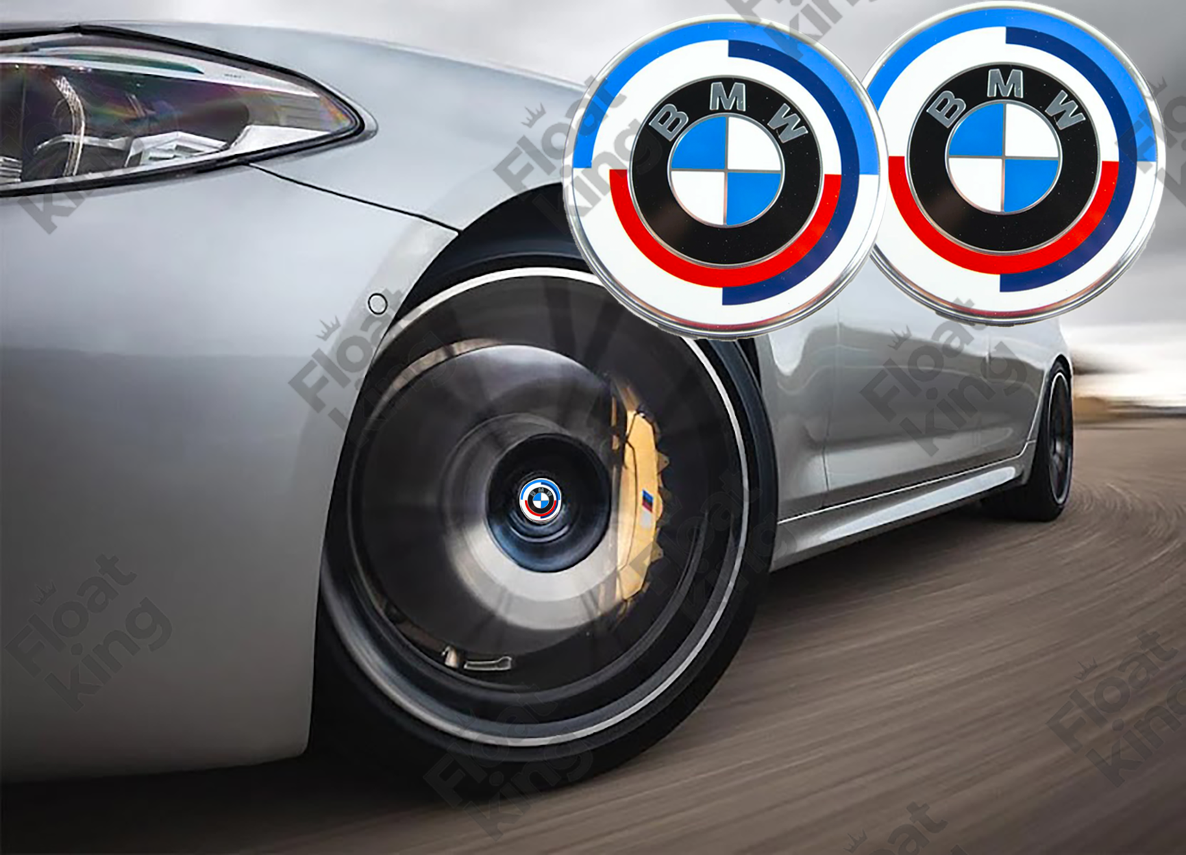BMW 50th Anniversary Floating Center Caps - 56mm
