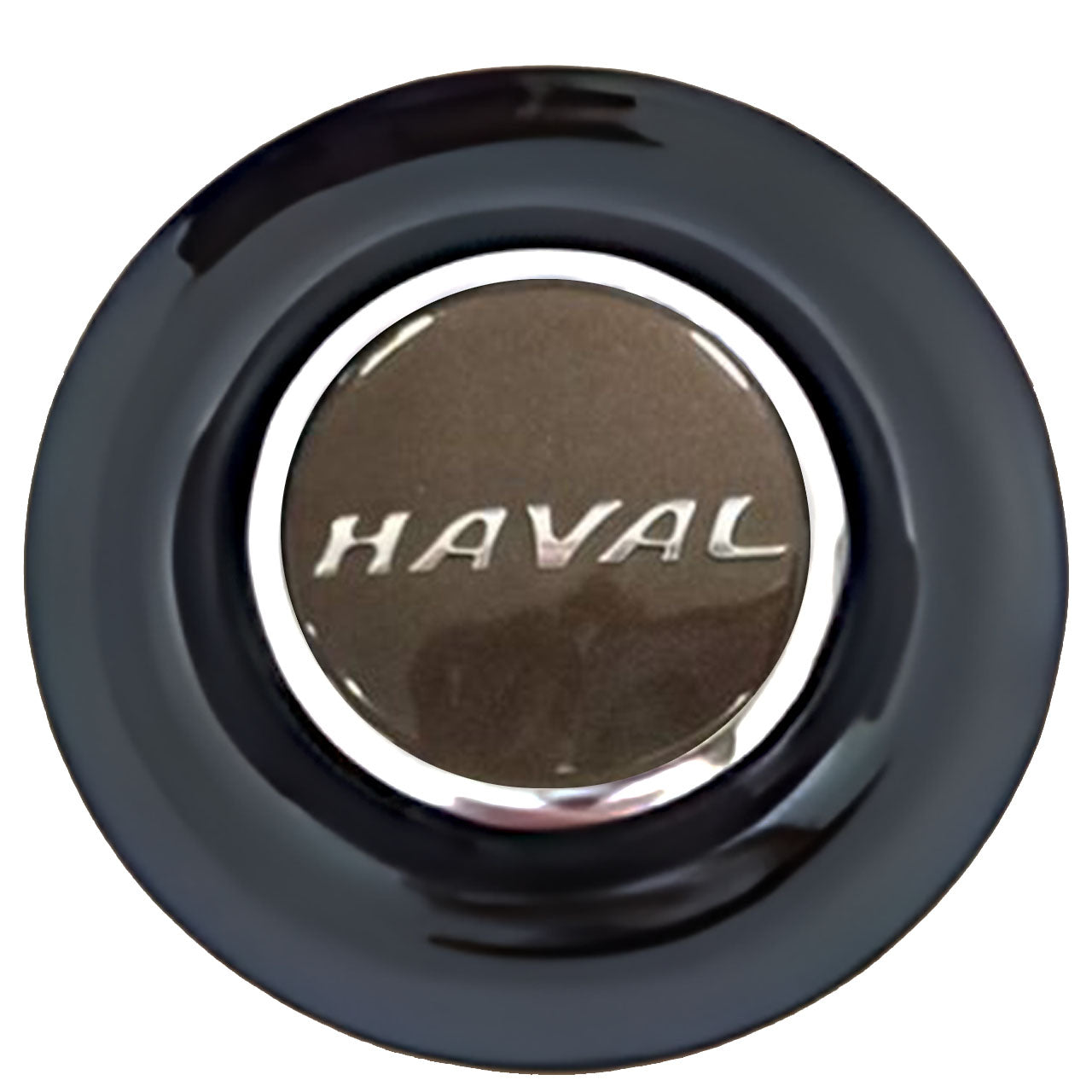 Haval Grey Floating Center Caps Black Cap Chrome Ring