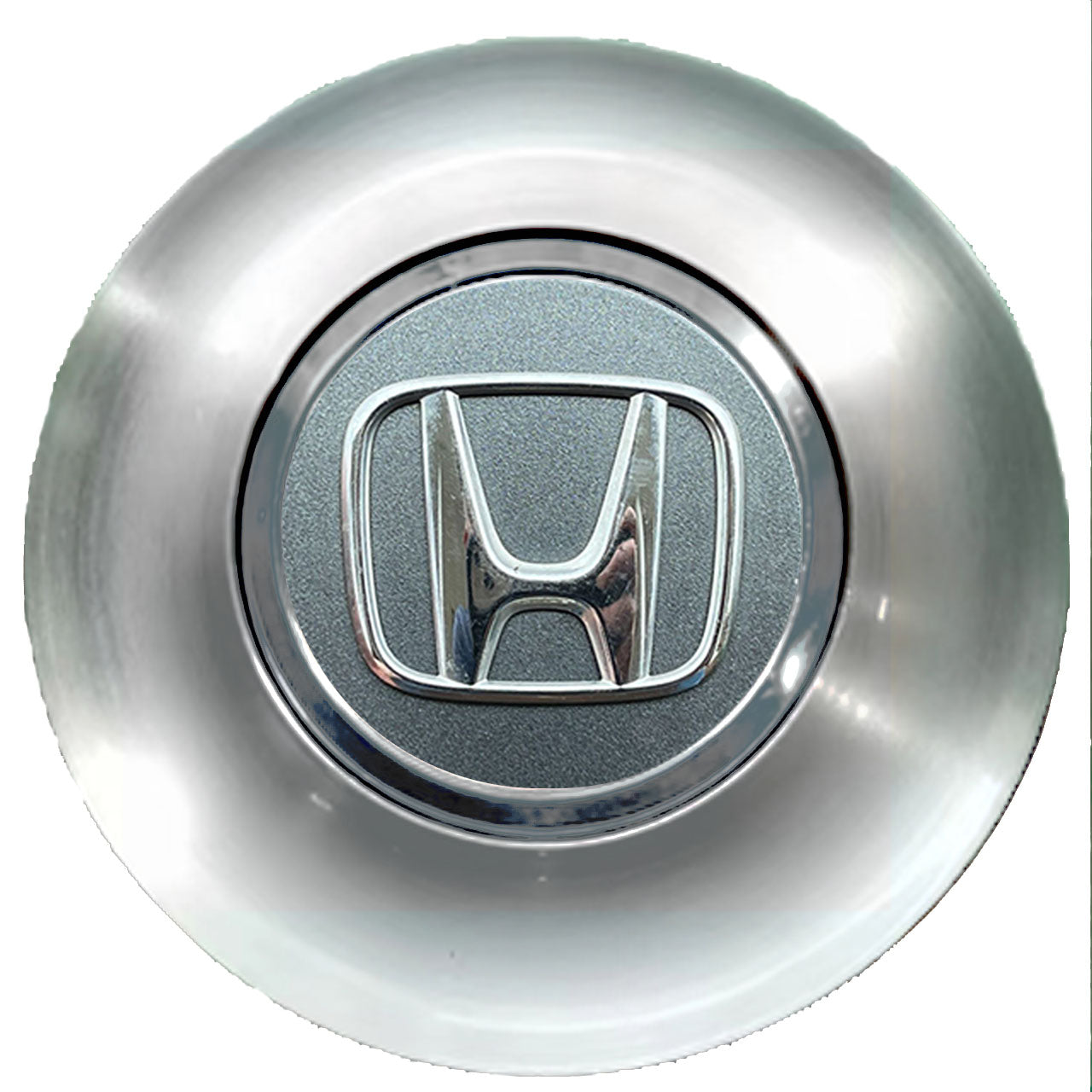 Honda Gray Floating Center Caps Brushed