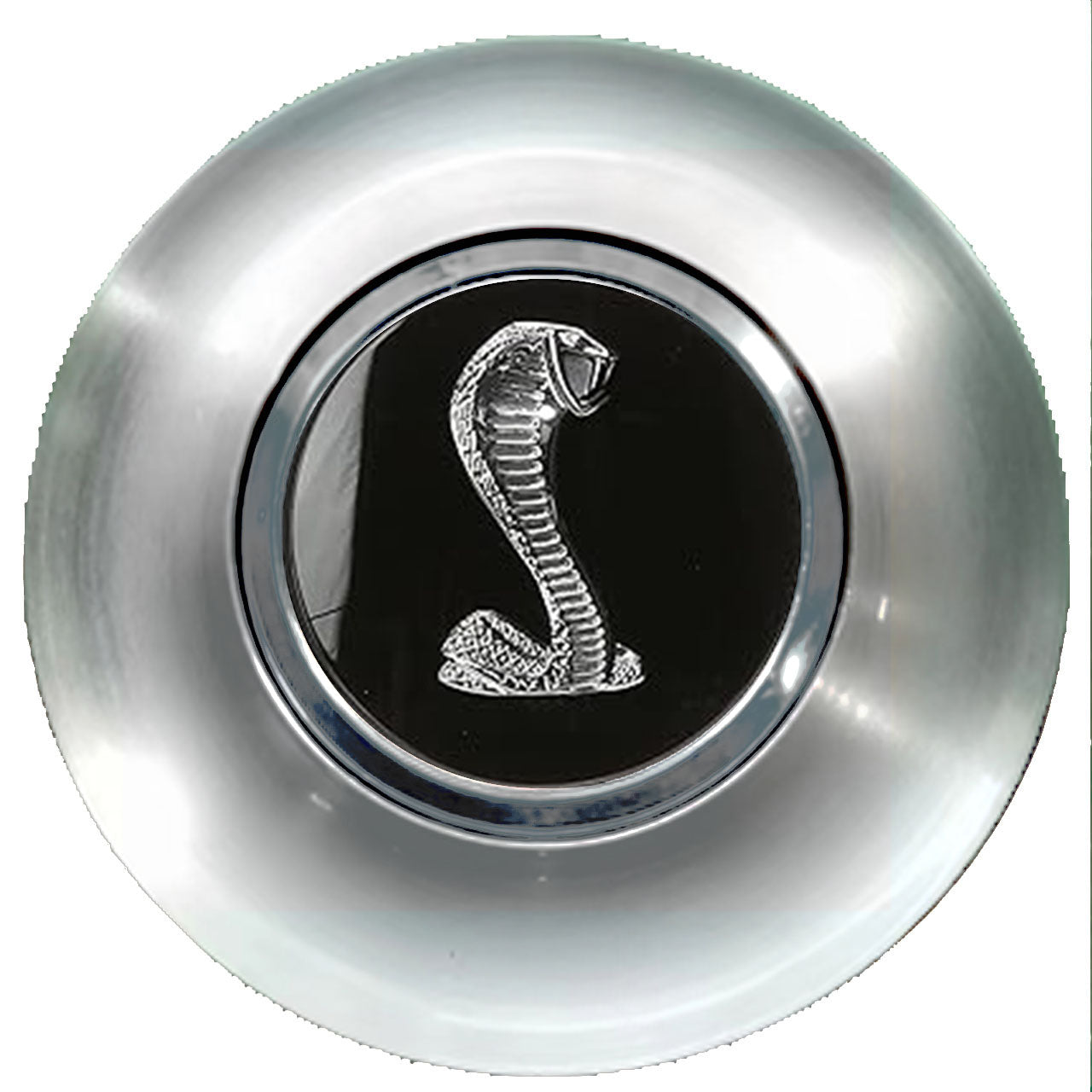 Ford Mustang Shelby Cobra Floating Center Caps Brushed