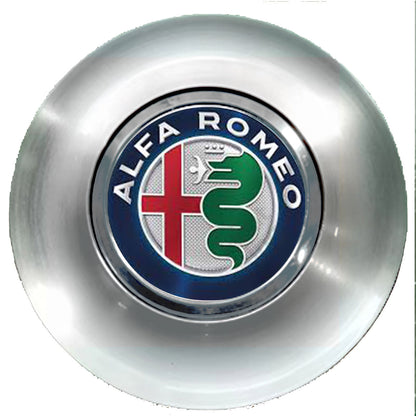 Alfa Romeo Floating Center Caps Brushed