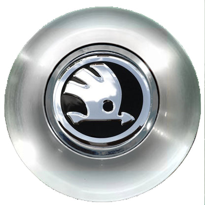 Skoda Floating Center Caps Brushed