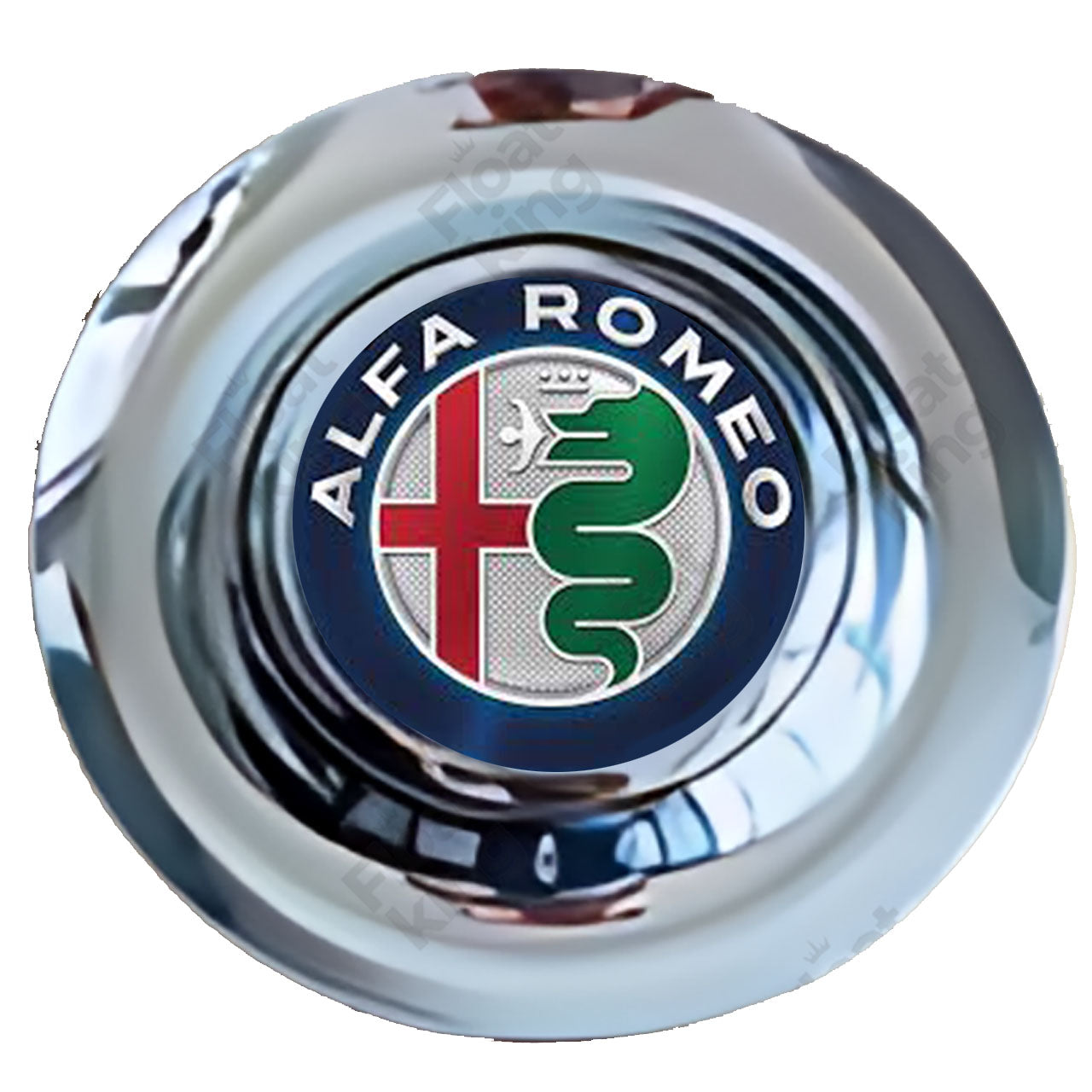 Alfa Romeo Floating Center Caps Chrome