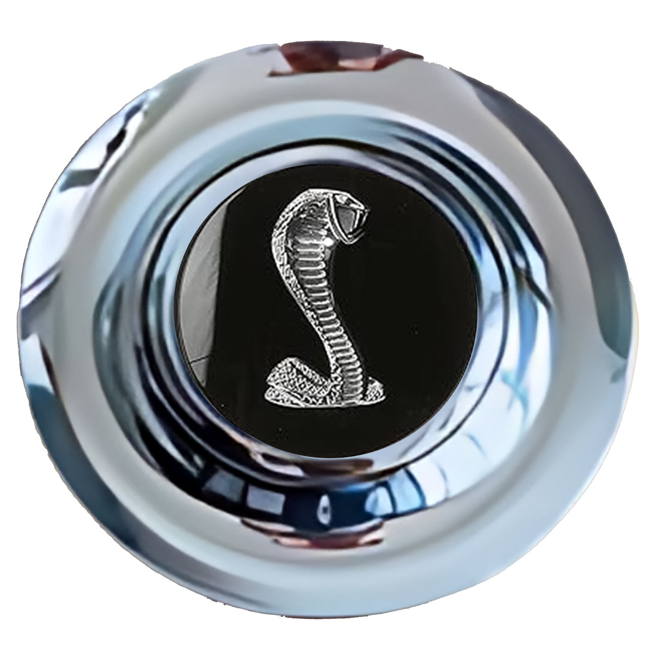Ford Mustang Shelby Cobra Floating Center Caps Chrome