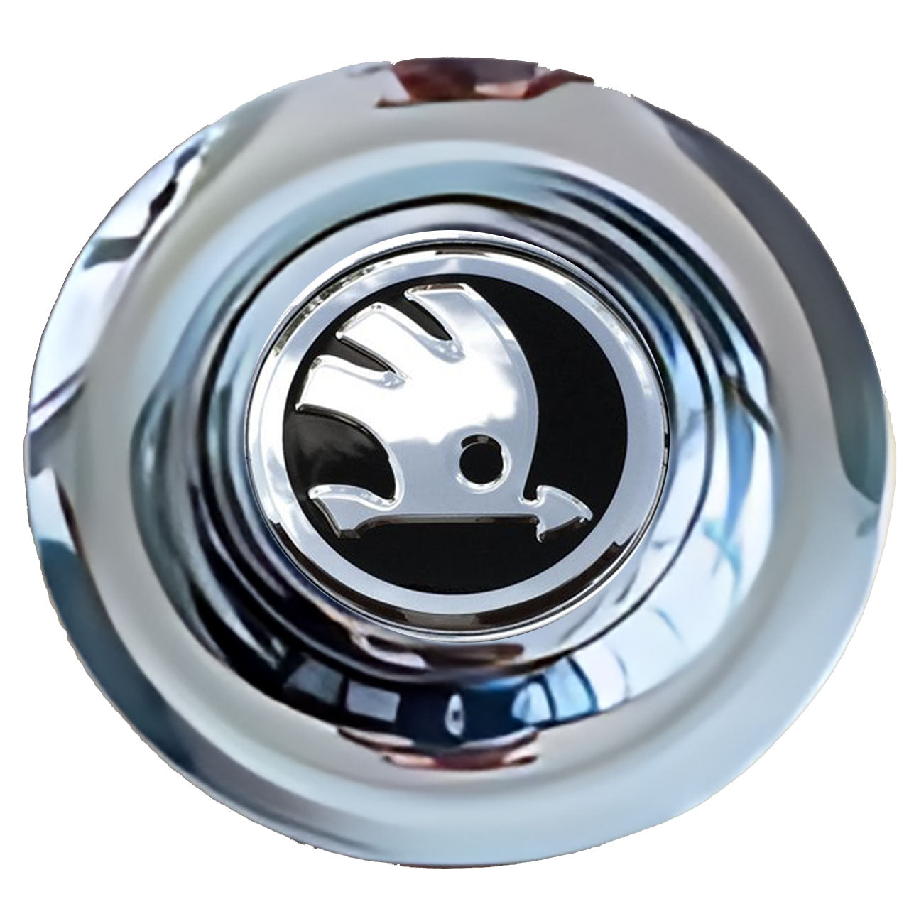 Skoda Floating Center Caps Chrome
