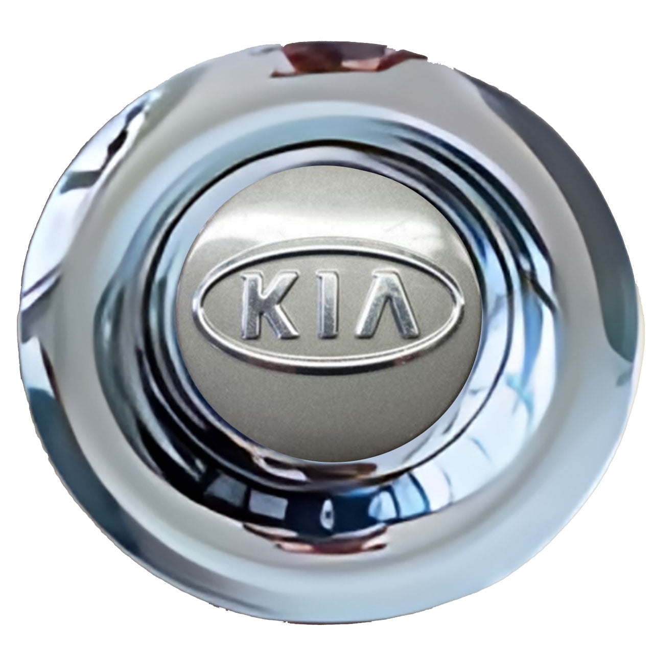 KIA Silver Floating Center Caps Chrome