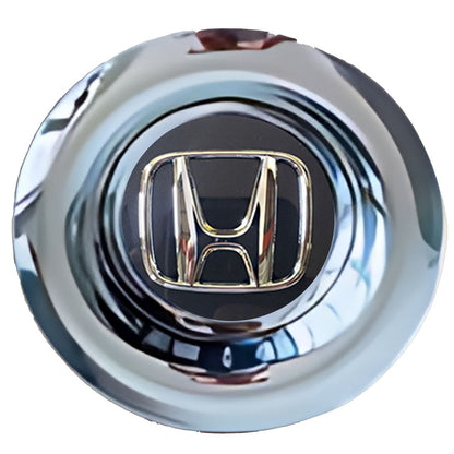 Honda Dark Charcoal Floating Center Caps Chrome