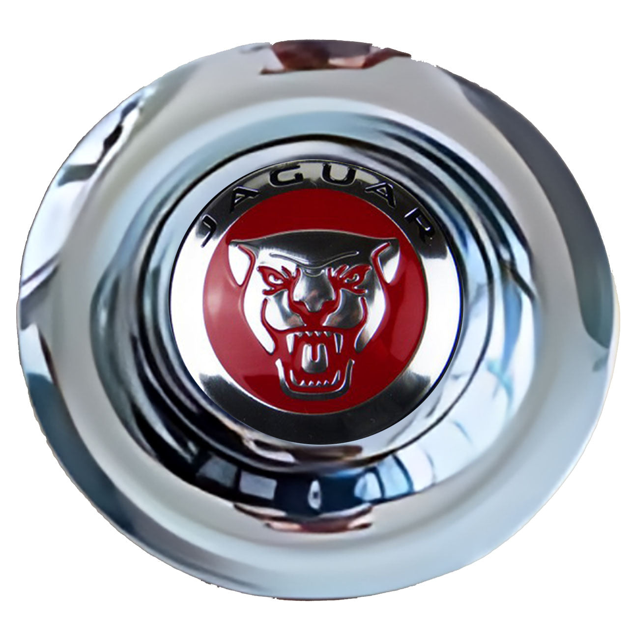 Jaguar Floating Center Caps Chrome