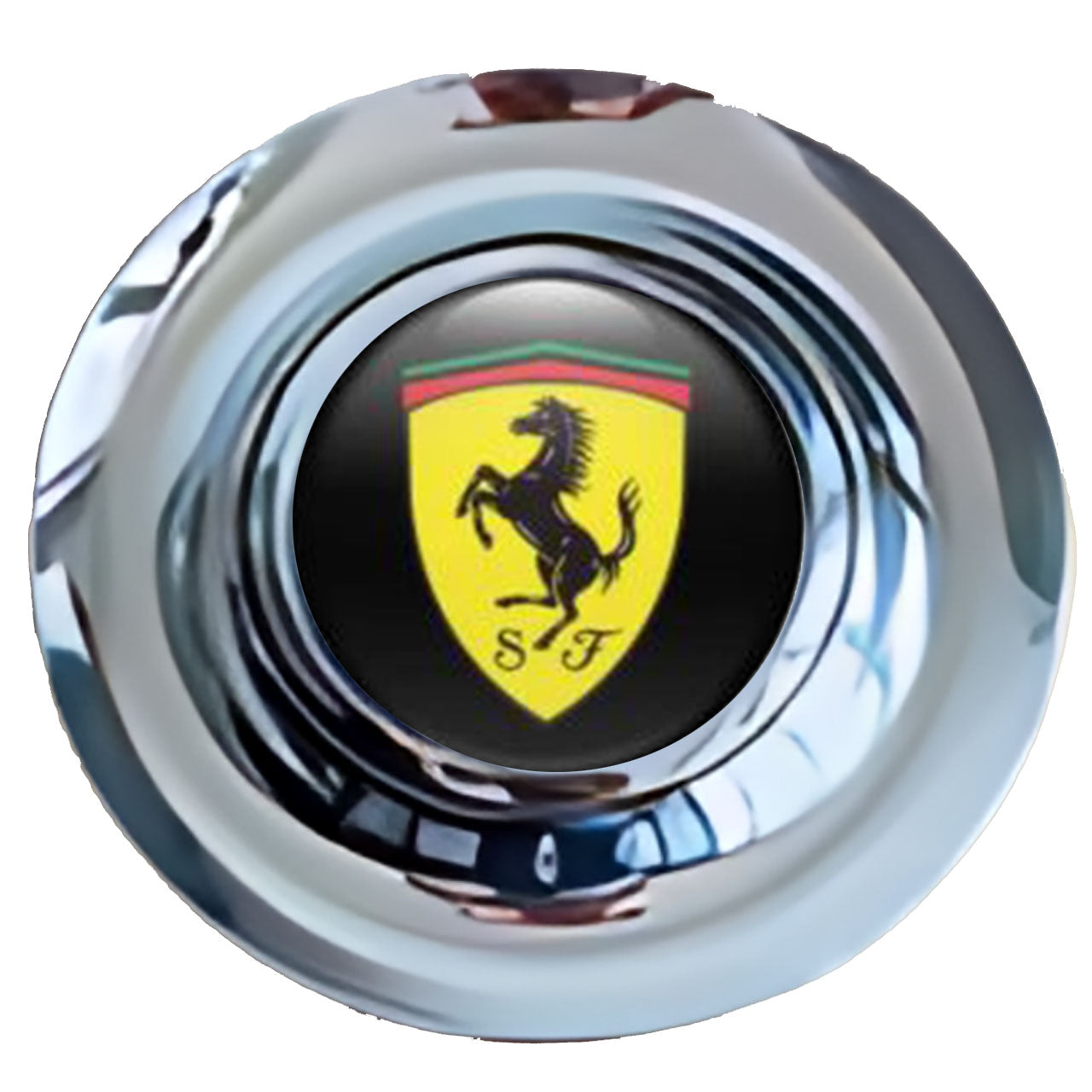 Ferrari Floating Center Caps Chrome