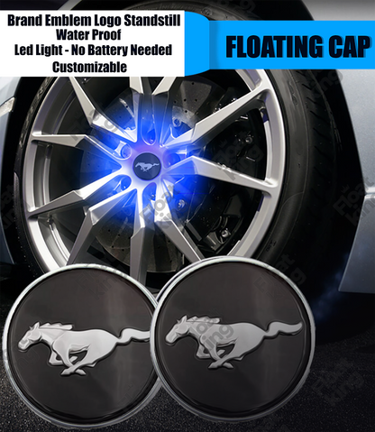 Ford Mustang Cobra 2 Floating Center Caps  - How it looks on Wheels
