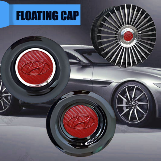 Hyundai Red Carbon Floating Center Cap