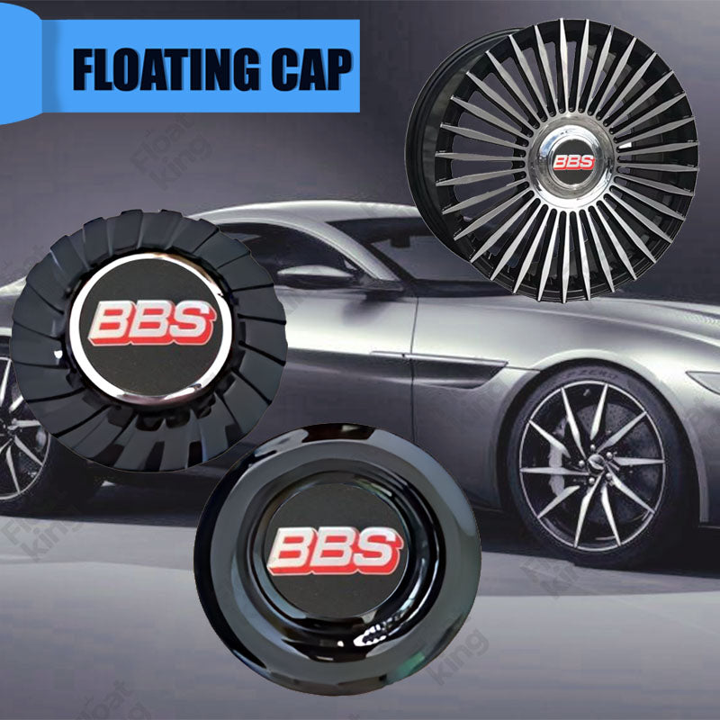 BBS Black & Red Floating Center Cap