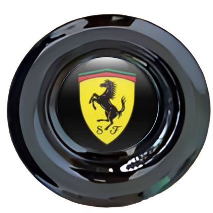 Ferrari Floating Center Caps Gloss Matt Black