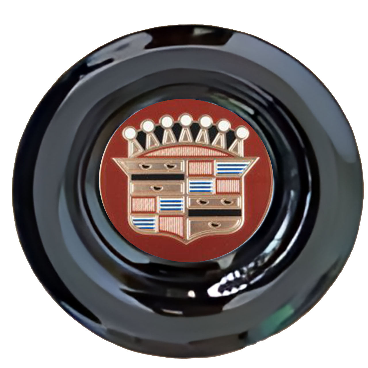 Cadillac Thundertaker Floating Center Caps Gloss Matt Black