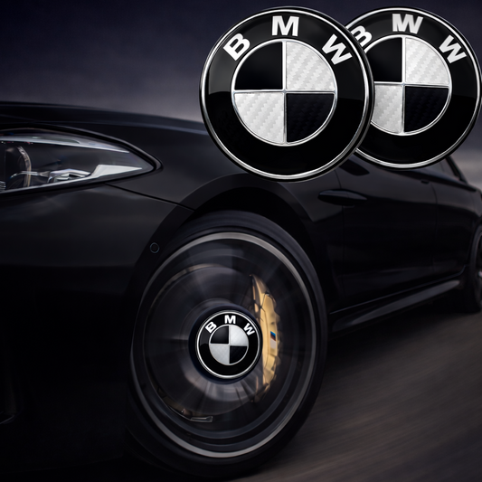 BMW Carbon Fiber Floating Center Caps – 68mm & 56mm