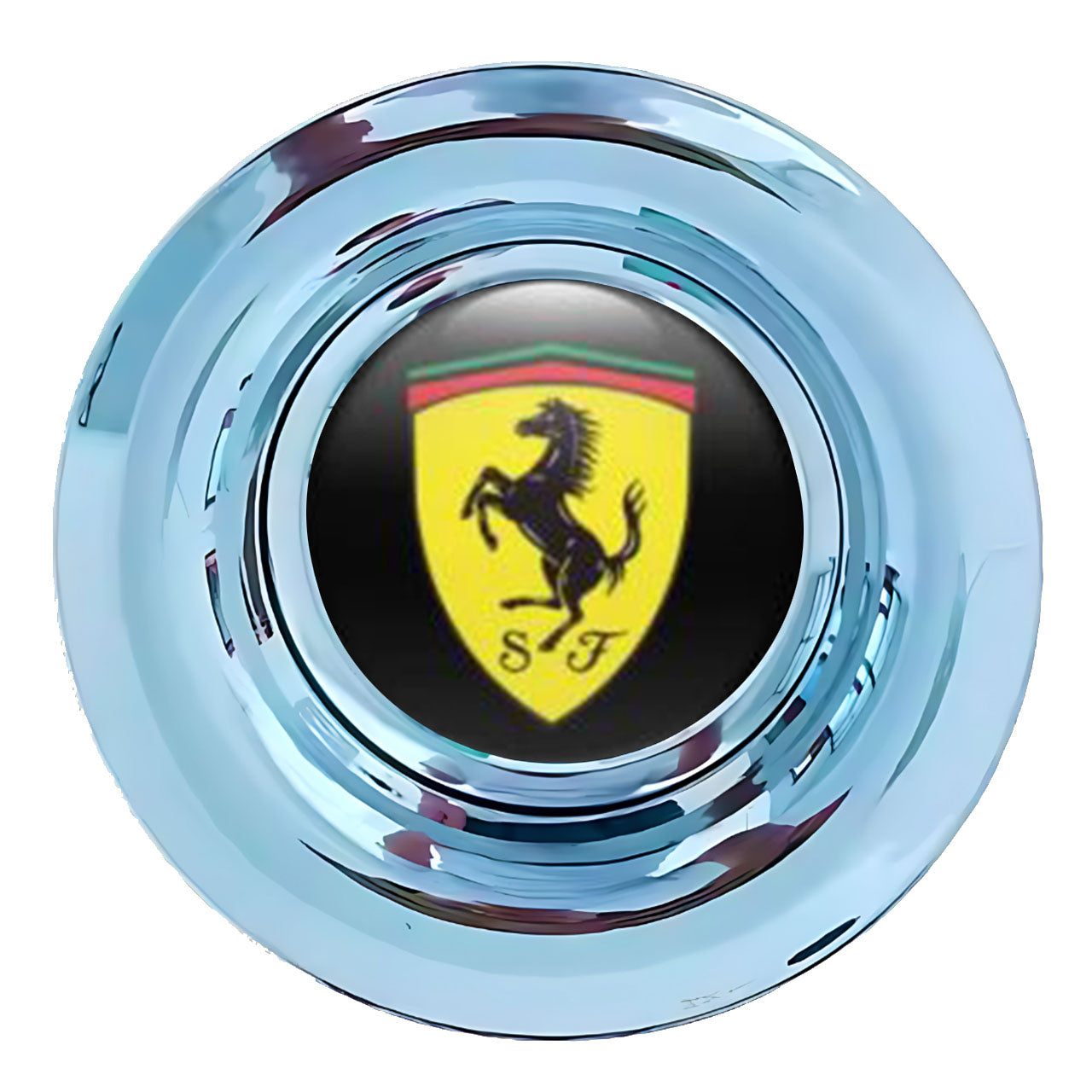 Ferrari Floating Center Caps Polished