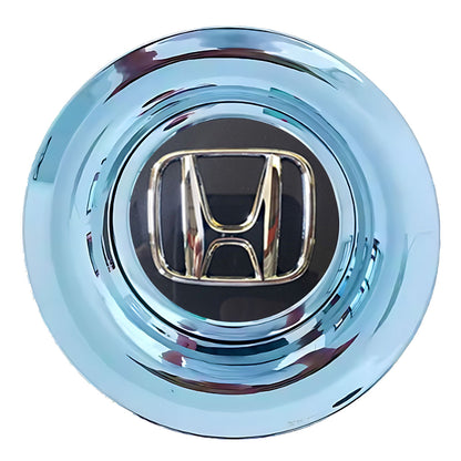 Honda Dark Charcoal Floating Center Caps Polished