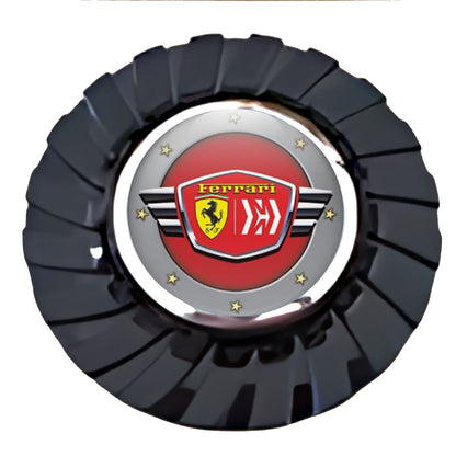 Ferrari Red & Yellow Floating Center Caps True Direction