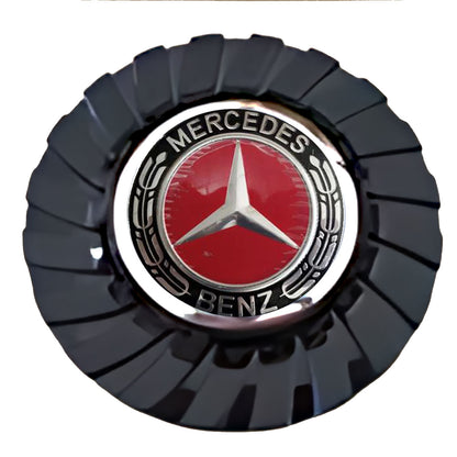 Mercedes Benz Red Alloy Floating Center Caps True Direction