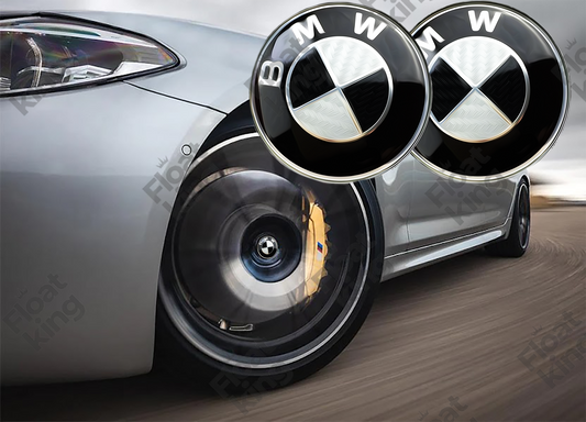 BMW Carbon Fiber 68mm Floating Center Caps