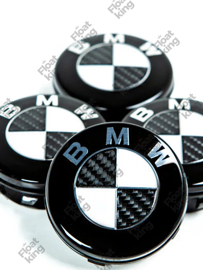 BMW Carbon Fiber 68mm Zoom 4 Caps