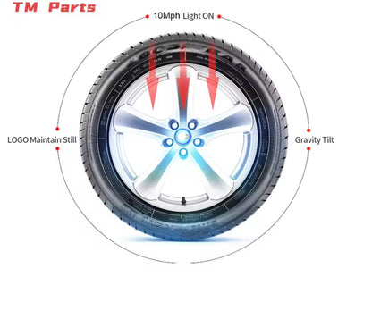 Audi 3 Floating Center Caps Graphic