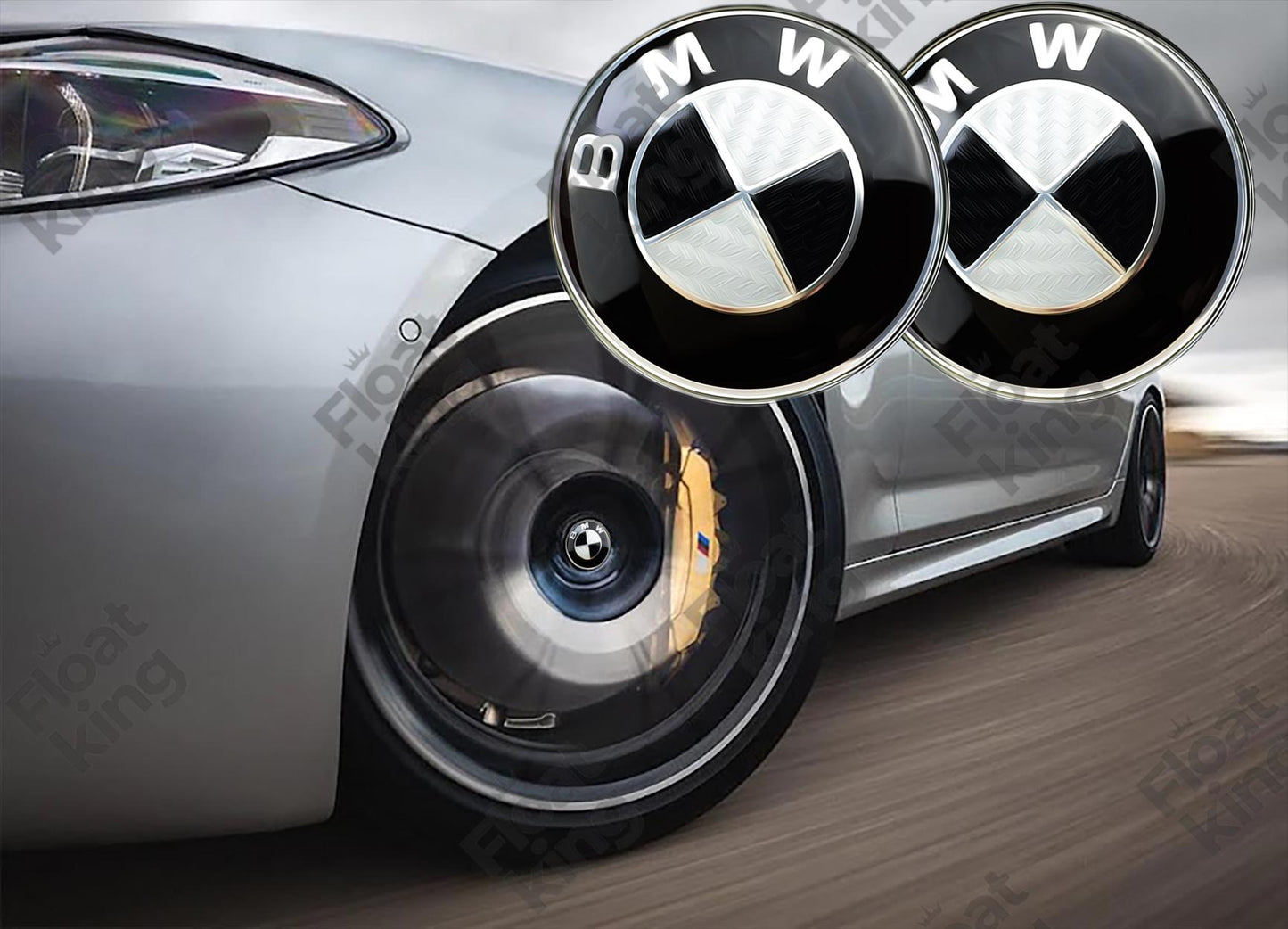 BMW Carbon Fiber Floating Center Caps – 68mm & 56mm