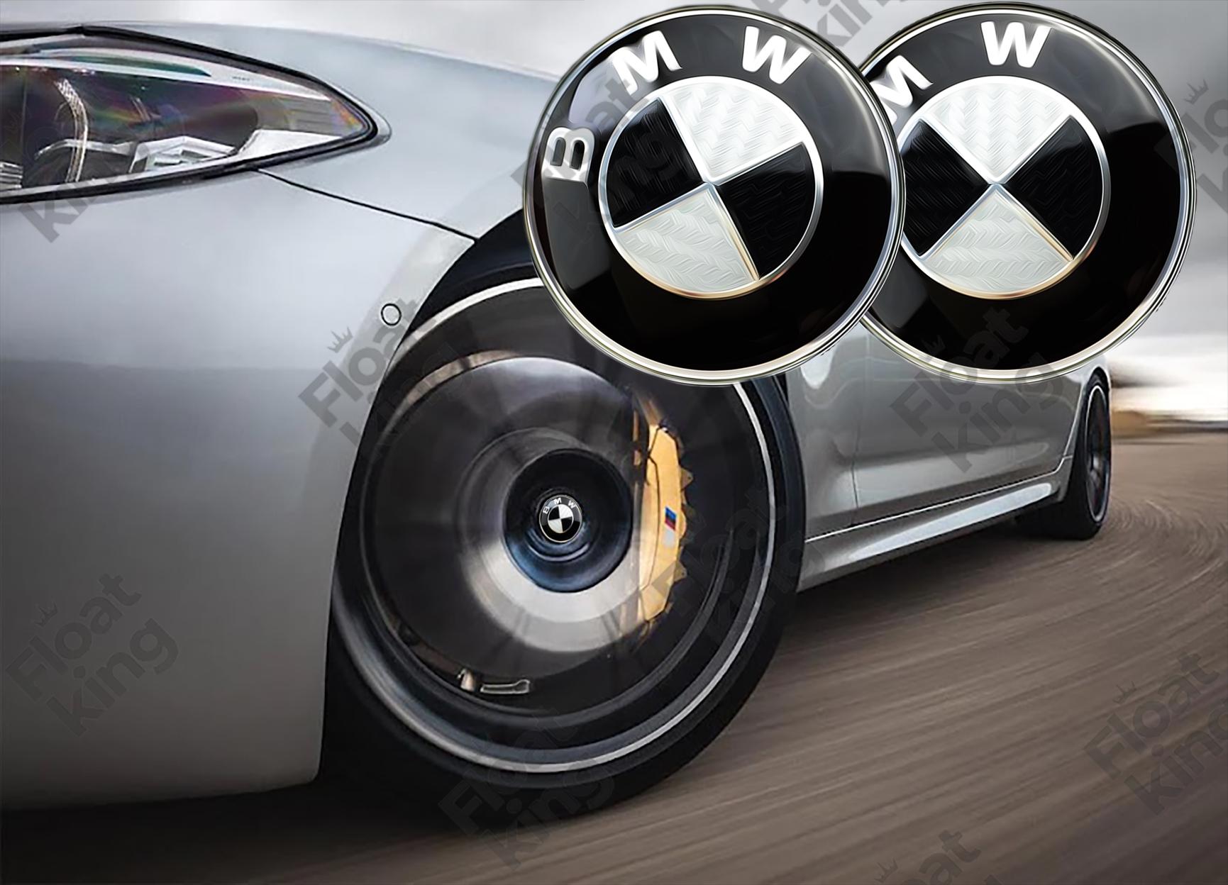 BMW Carbon Fiber Floating Center Caps – 68mm & 56mm
