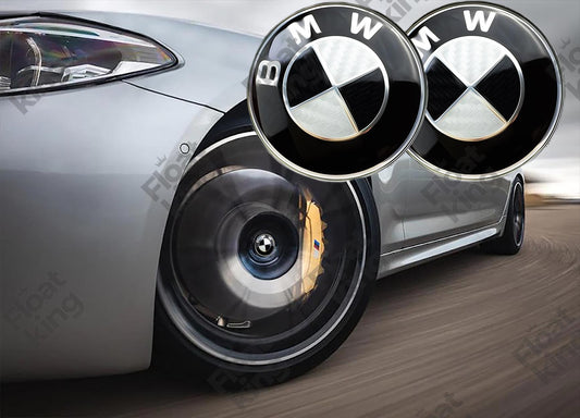BMW Carbon Fiber Floating Center Caps – 68mm & 56mm
