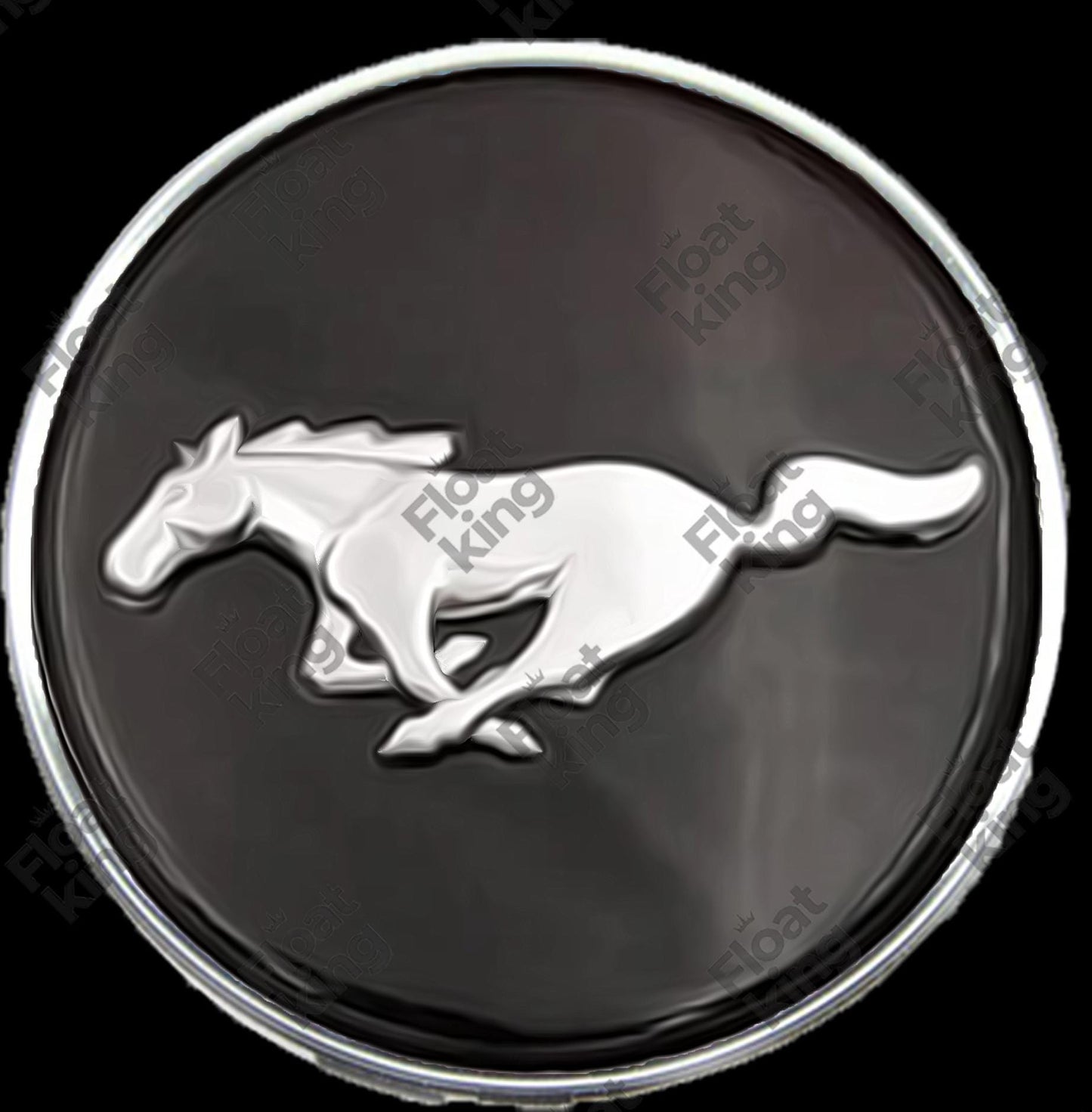 Ford Mustang Cobra 2 Floating Center Caps  1 Cap Black