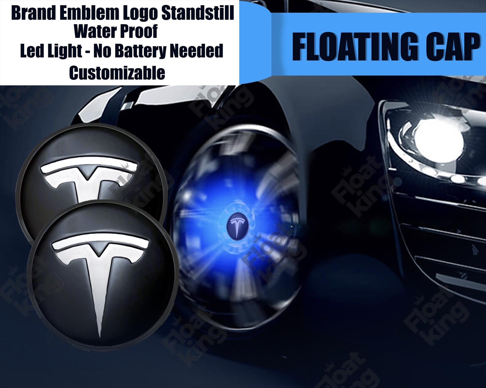 Tesla 2 Floating Center Caps