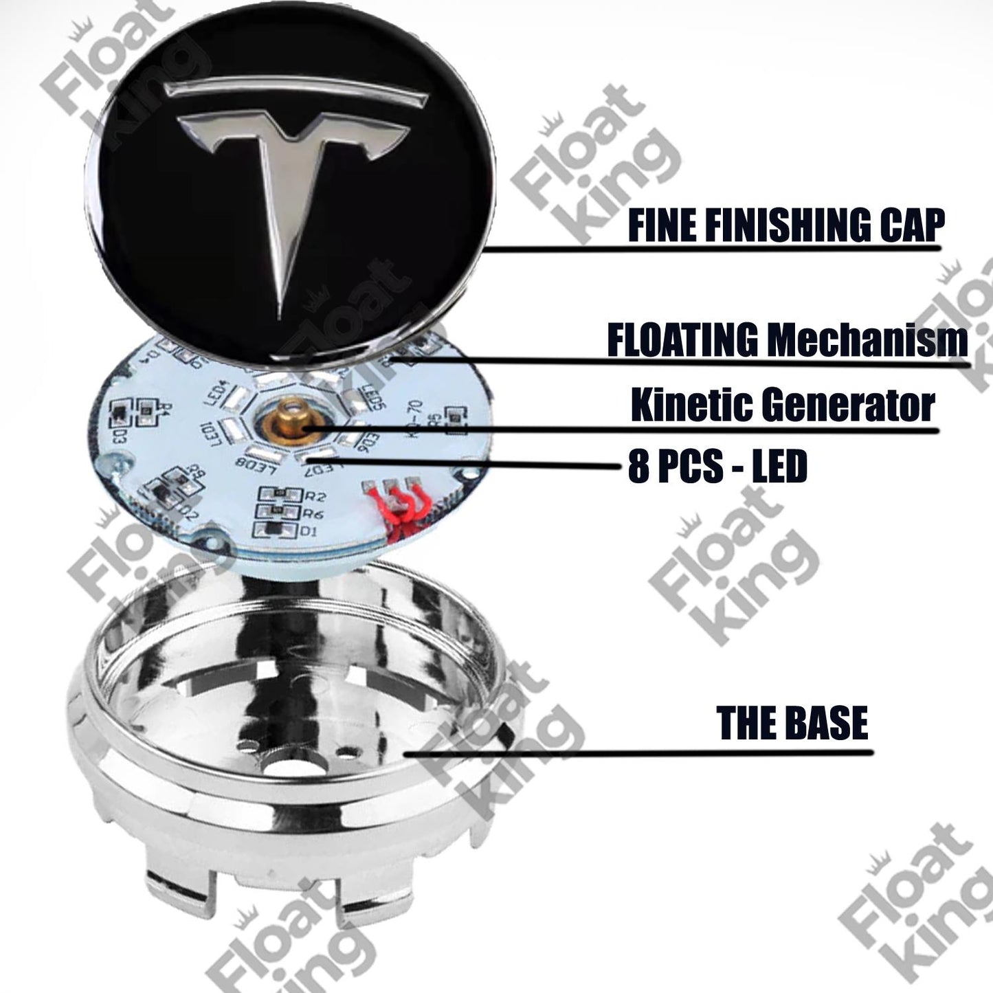 Tesla Model 3 Floating Center Caps Instruction