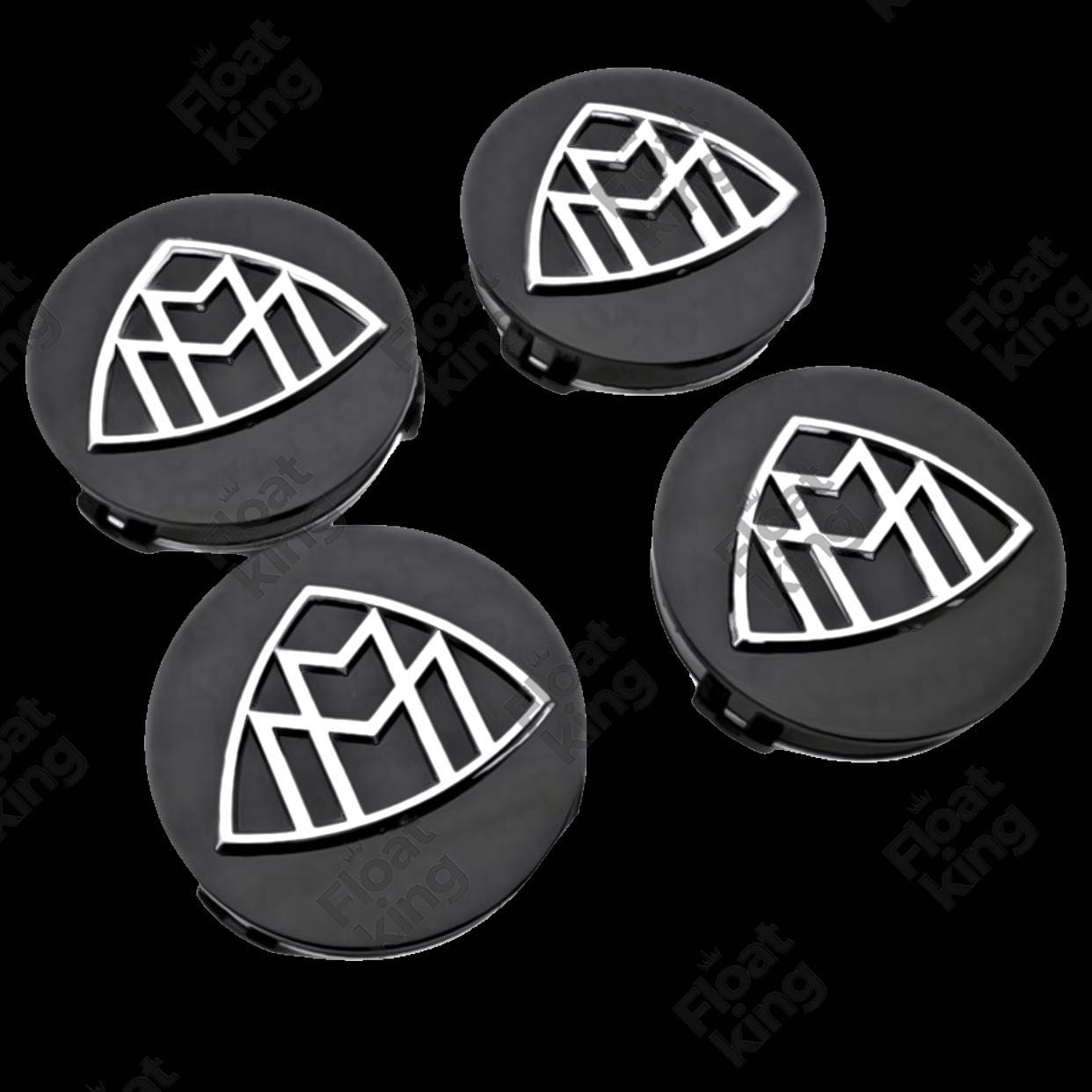 Maybach 2 Floating Center Caps 4 Caps