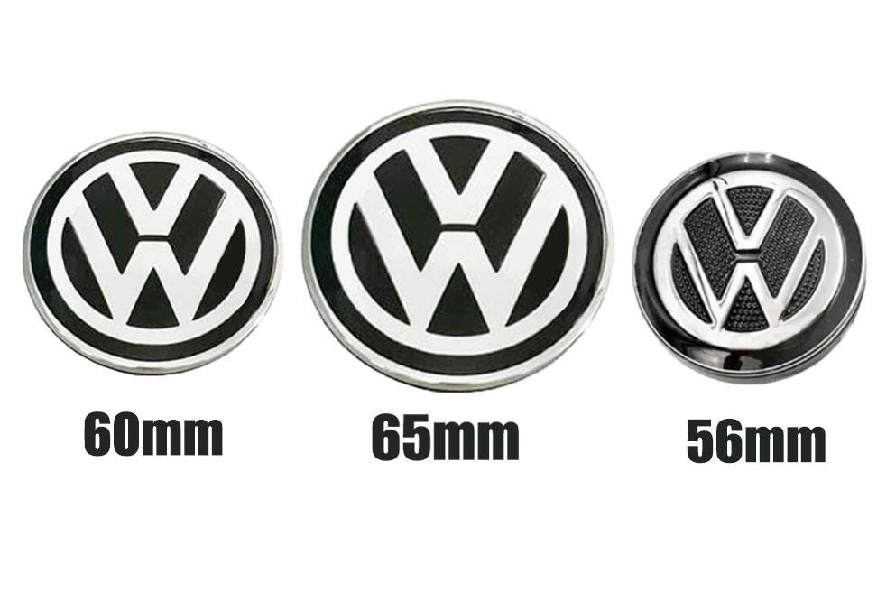 Volkswagen 2 Floating Center Caps 3 Caps