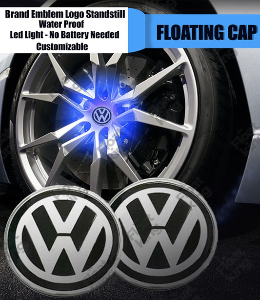 Volkswagen 2 Floating Center Caps