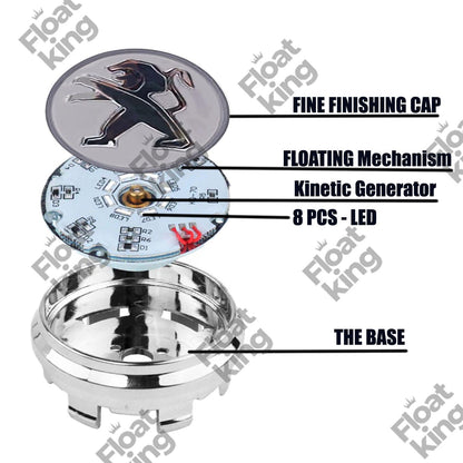 Peugeot Floating Center Caps instructions